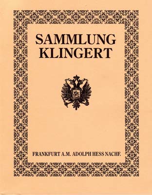 Лот №1642,  Adolph Hess Nachf. Каталог аукциона. Собрание господина Густава Клингерта в Москве. Русские монеты. РЕПРИНТ Русского Нумизматического Общества (США).