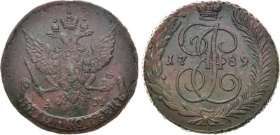 Лот №593, 5 копеек 1789 года. АМ.