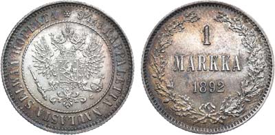 Лот №940, 1 марка 1892 года. L.