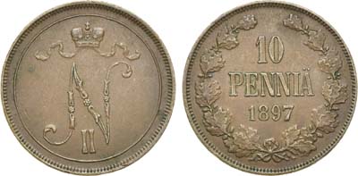 Лот №1166, 10 пенни 1897 года.