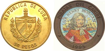 Лот №333,  Куба. Вторая республика. 50 песо 1995 года. Серия 