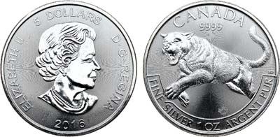 Лот №54,  Канада. Королева Елизавета II. 5 долларов 2014 года. Серия 