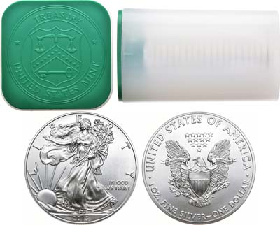 Лот №88,  США. Сборный лот из 20 монет по 1 доллару 2013 года. Шагающая свобода.
