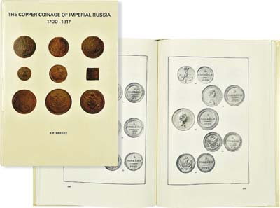 Лот №1421,  Bernhard F. Brekke. The copper coinage of Imperial Russia 1700-1917. (Медные монеты Императорской России 1700-1917 годов)..