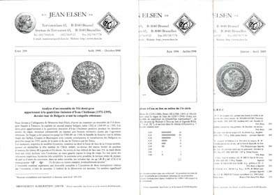 Лот №1704,  Лот из 3 аукционных каталогов фирмы Jean Elsen.