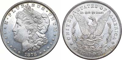 Лот №434,  США. 1 доллар 1878 года. MORGAN DOLLAR.