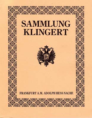 Лот №2126,  Adolph Hess Nachf. Каталог аукциона. Собрание Густава Клингерта. Русские монеты. РЕПРИНТ Русского Нумизматического Общества (США).