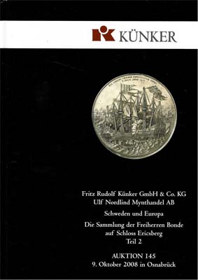 Лот №2140,  Kuenker. Каталог аукциона №145. Коллекция баронов Бонде из замка Эриксберг.