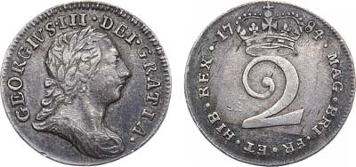 Лот №245,  Великобритания. Король Георг III. 2 пенса 1784 года (Maundy money).