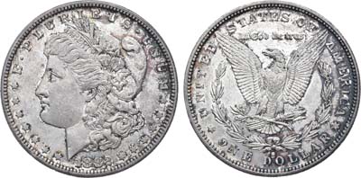 Лот №548,  США. 1 доллар 1882 года. MORGAN DOLLAR.