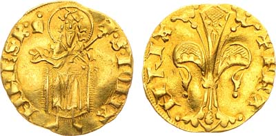 Лот №581,  Королевство Франция, Король Иоанн II Добрый. Флорин 1350-1364 гг.