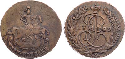 Лот №982, 2 копейки 1789 года. ЕМ.