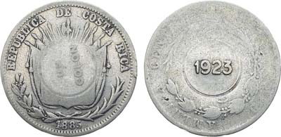 Лот №225,  Коста-Рика. Республика. 1 колон 1923 года.
