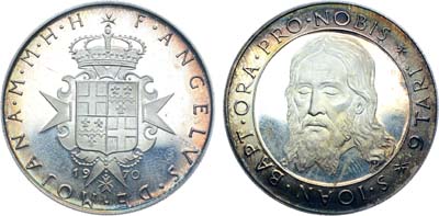 Лот №230,  Мальтийский орден. Великий магистр Анджело де Мохана ди Колонья. 9 тари 1970 года.