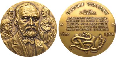 Лот №246,  Португалия. Медаль. Рудольф Вирхов.