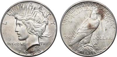 Лот №266,  США. 1 доллар 1935 года. Peace Dollar.