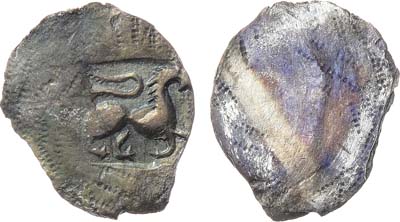 Лот №347,  Великое Княжество Московское. Анонимная чеканка. Денга 1380-1409 гг.