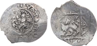 Лот №350,  Галичско-Звенигородское княжество. Князь Юрий Дмитриевич. Денга 1393-1403 гг.