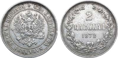 Лот №900, 2 марки 1872 года. S.