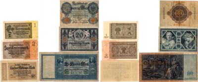 Лот №500,  Германия. Сборный лот из 6 банкнот 1910-1937 гг.