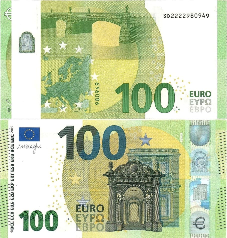 Лот №512,  Евросоюз. 100 евро 2019 года.