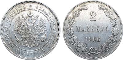 Лот №1360, 2 марки 1906 года. L.