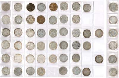 Лот №1454, Сборный лот из 54 монет.