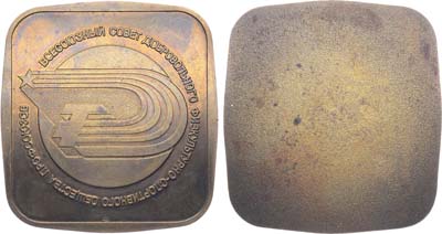 Лот №1714, Плакета Всесоюзный совет добровольного физкультурно-спортивного общества профсоюзов.