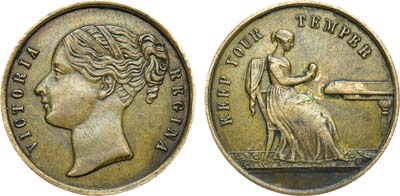 Лот №237,  Великобритания. Королева Виктория. Игровой токен 1847-1853 гг. 