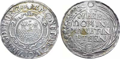 Лот №257,  Германия. Вольный город Магдебург. 2/3 талера 1676 года.