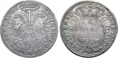 Лот №259,  Германия. Вольный имперский город Эмден. 2/3 талера 1691 года.