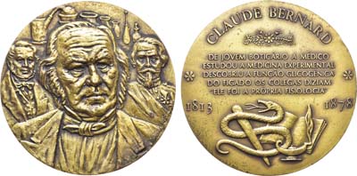 Лот №416,  Португалия. Медаль. Клод Бернард.