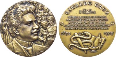 Лот №417,  Португалия. Медаль. Освальдо Круз.