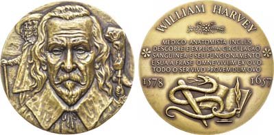 Лот №423,  Португалия. Медаль. Уильям Харви.