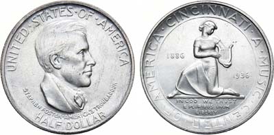 Лот №446,  США. 1/2 доллара (50 центов) 1936 года. Музыкальный центр Цинциннати.