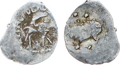 Лот №530,  Ярославское княжество. Князь Александр Фёдорович. Денга 1447-1450 гг.