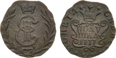 Лот №780, Полушка 1777 года. КМ. Сибирская. 