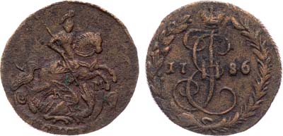 Лот №813, Денга 1786 года. КМ.