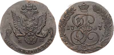 Лот №815, 5 копеек 1787 года. КМ.