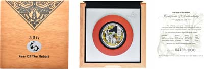 Лот №299,  Острова Кука. 5 долларов 2011 года. Серия 