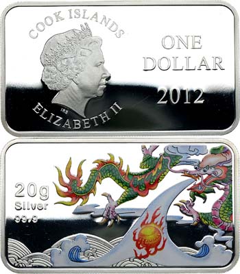 Лот №301,  Острова Кука. 1 доллар 2012 года. Серия 