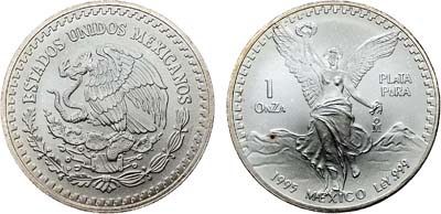 Лот №318,  Мексика. 1 унция 1995 года.