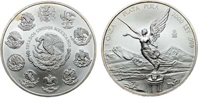 Лот №320,  Мексика. 1 унция 2000 года.