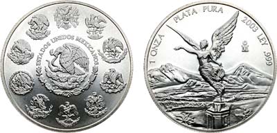 Лот №323,  Мексика. 1 унция 2003 года.