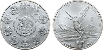 Лот №332,  Мексика. 1 унция 2011 года.