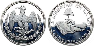 Лот №339,  Мексика. 2 унции 