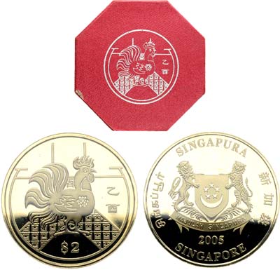 Лот №406,  Сингапур. Республика. 2 доллара 2005 года. Серия 