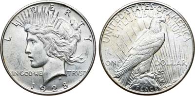 Лот №414,  США. 1 доллар 1928 года.