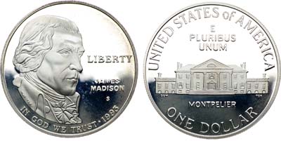 Лот №429,  США. 1 доллар 1993 года. Билль о правах.