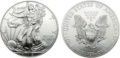 Лот №440,  США. 1 доллар 2015 года. Шагающая свобода.